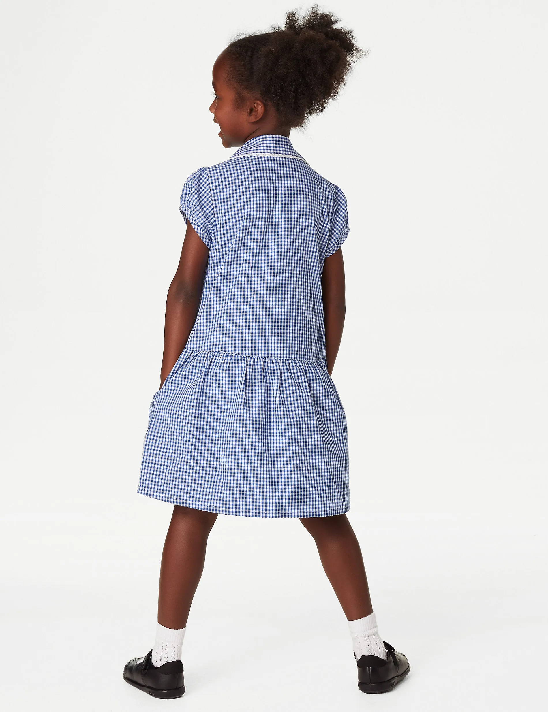 2 Sets of Cotton Plus Size School Dresses for Girls (4-14 Years) Marks & Spencer