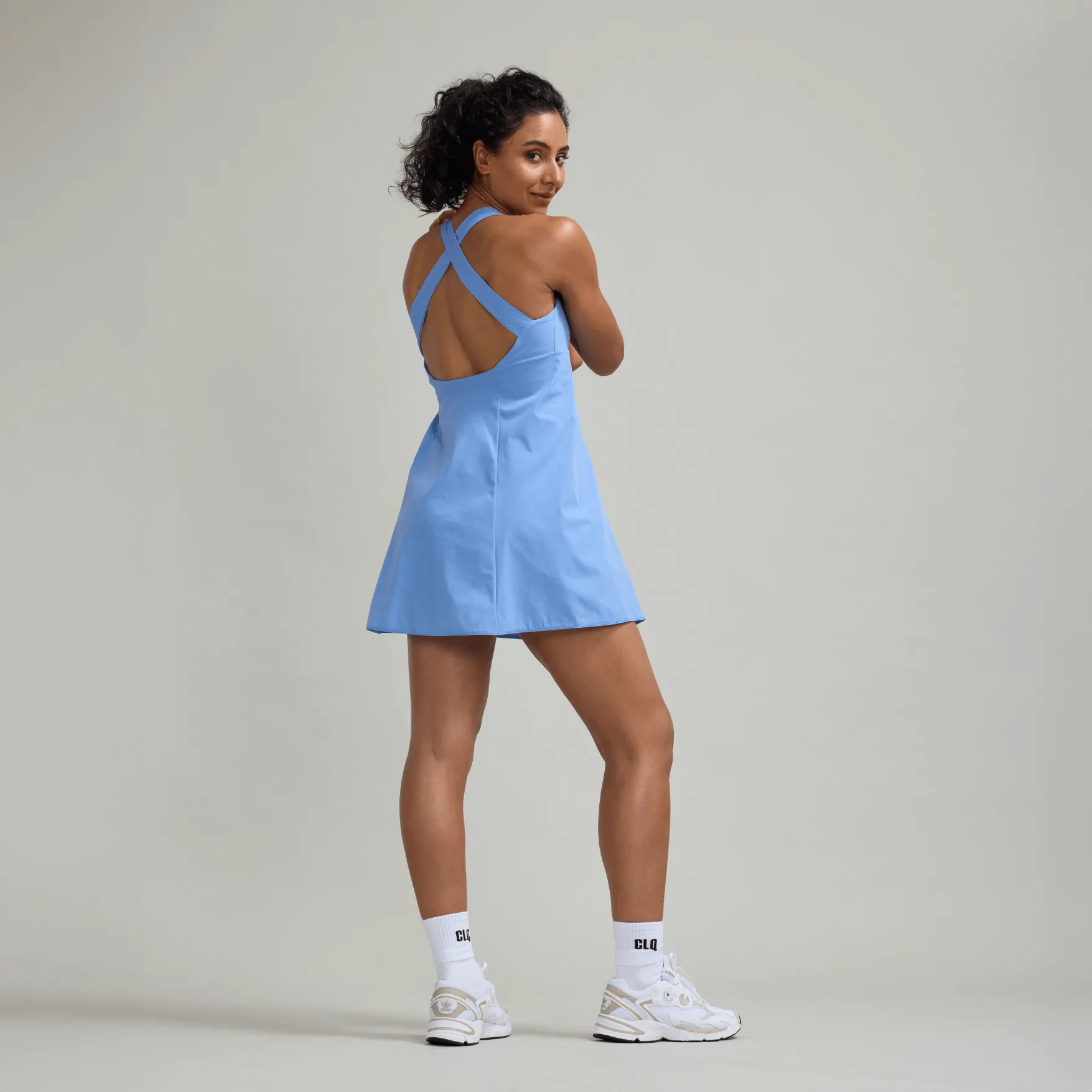 Babydoll Tennis Dress Periwinkle