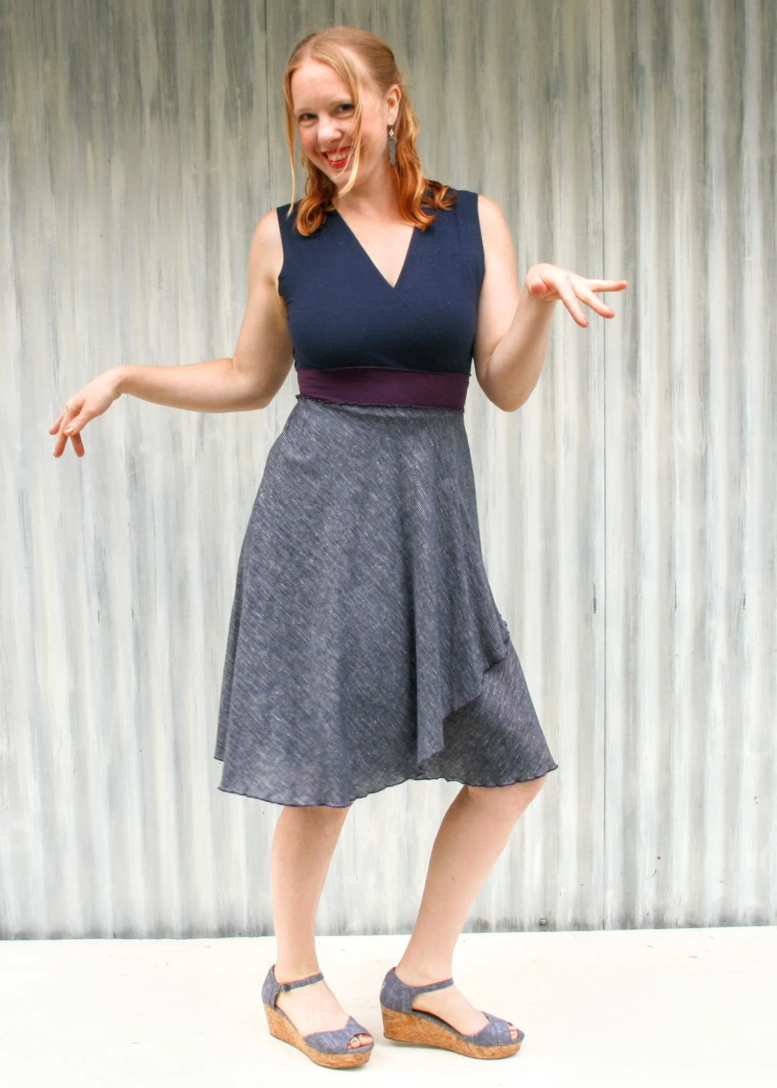 Blueberry Wrap Dress