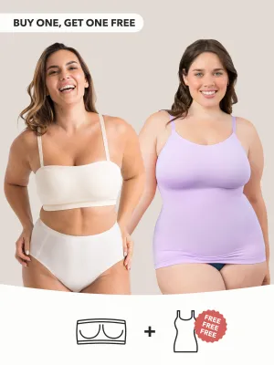 Buy 1, Get 1 FREE: 1 Strapless Bra   1 FREE Shaper Cami