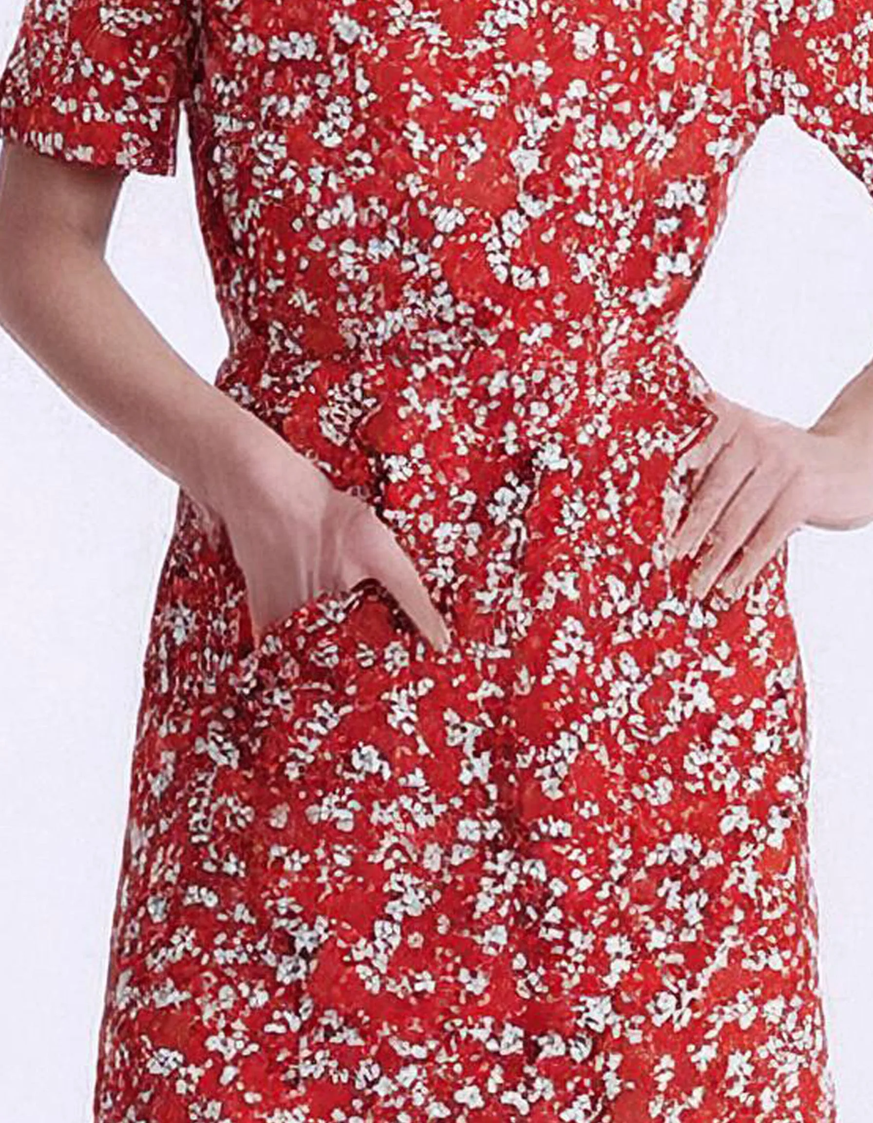 Cherry Blossom Print Wrap Dress