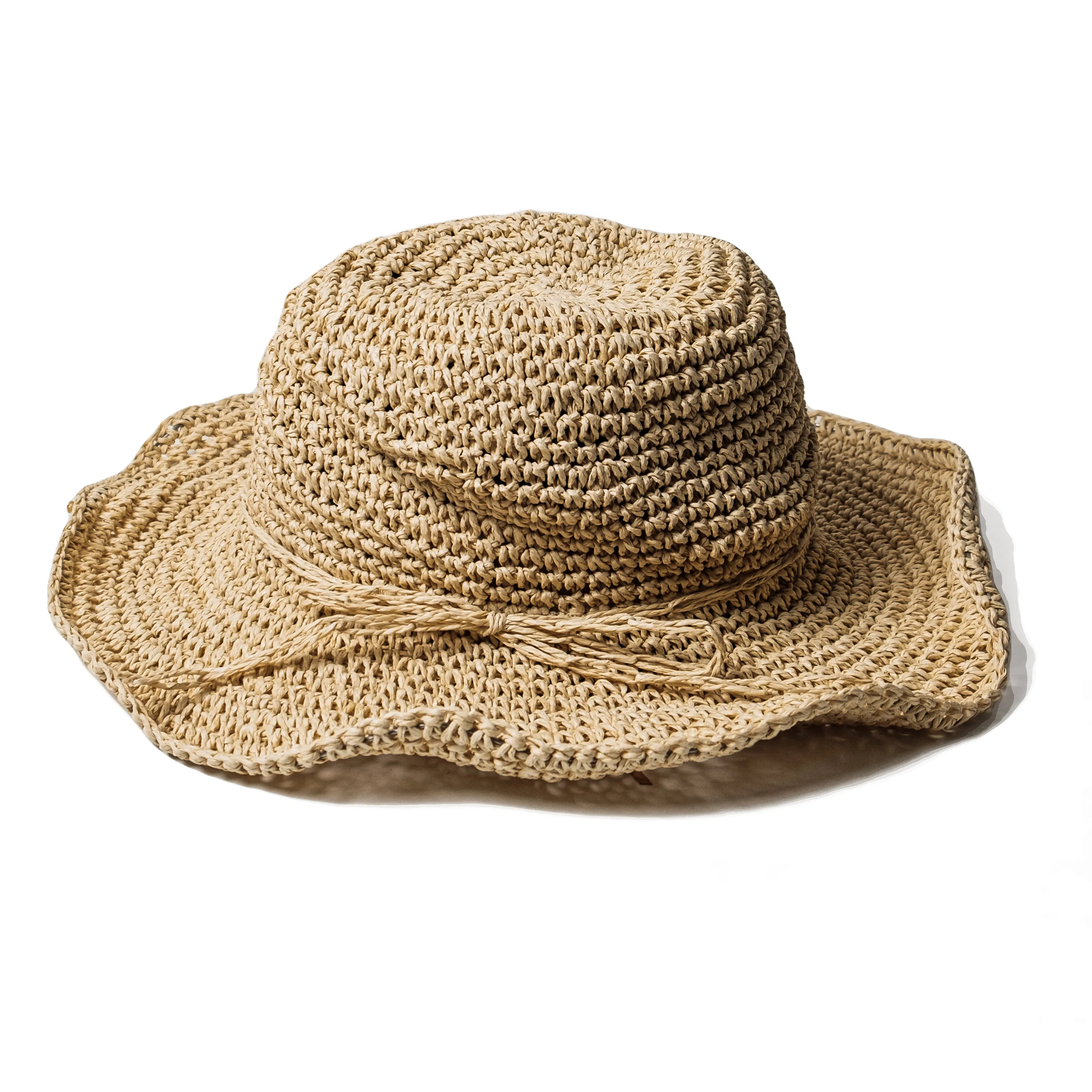 Chokore Summer Straw Bucket Hat (Beige)