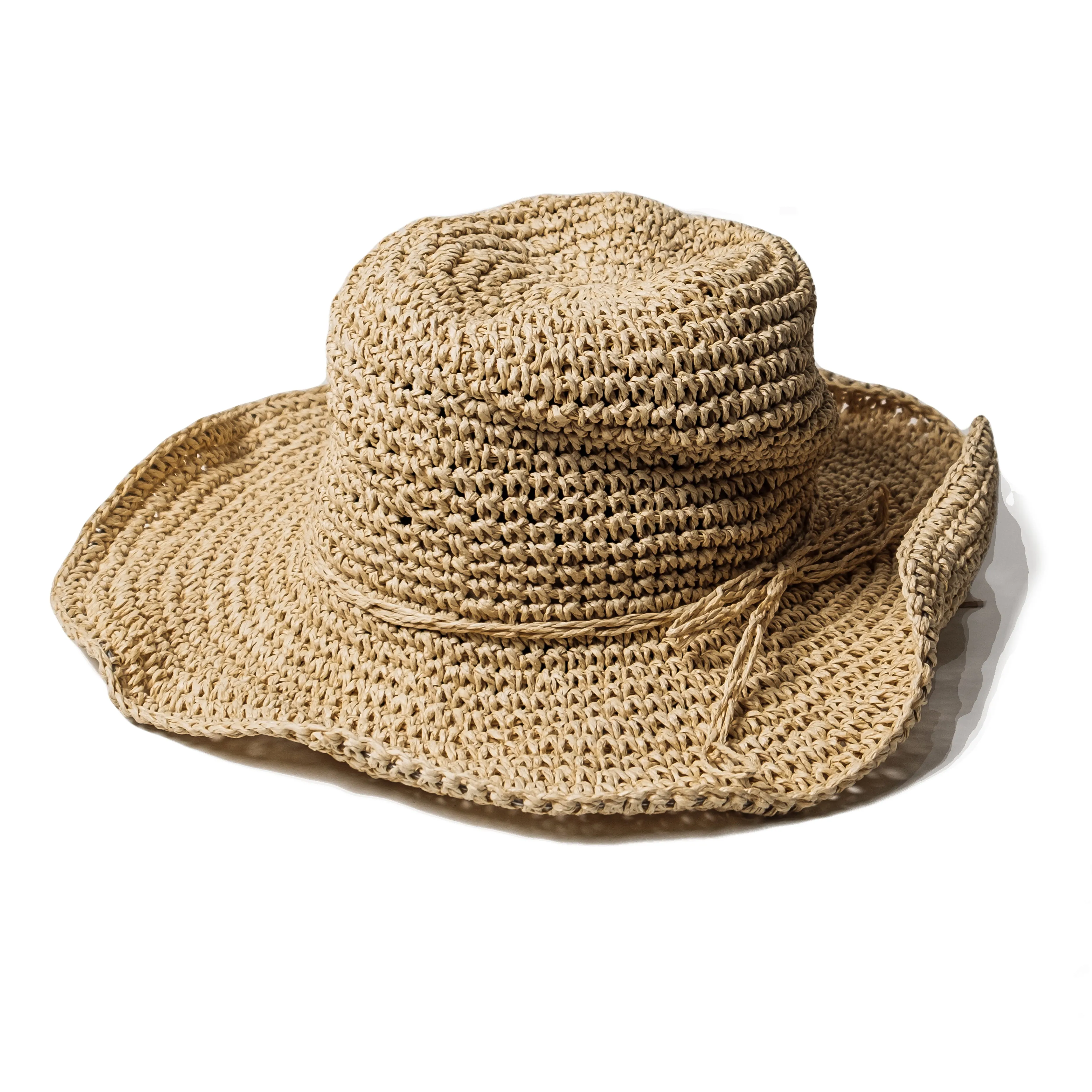 Chokore Summer Straw Bucket Hat (Beige)