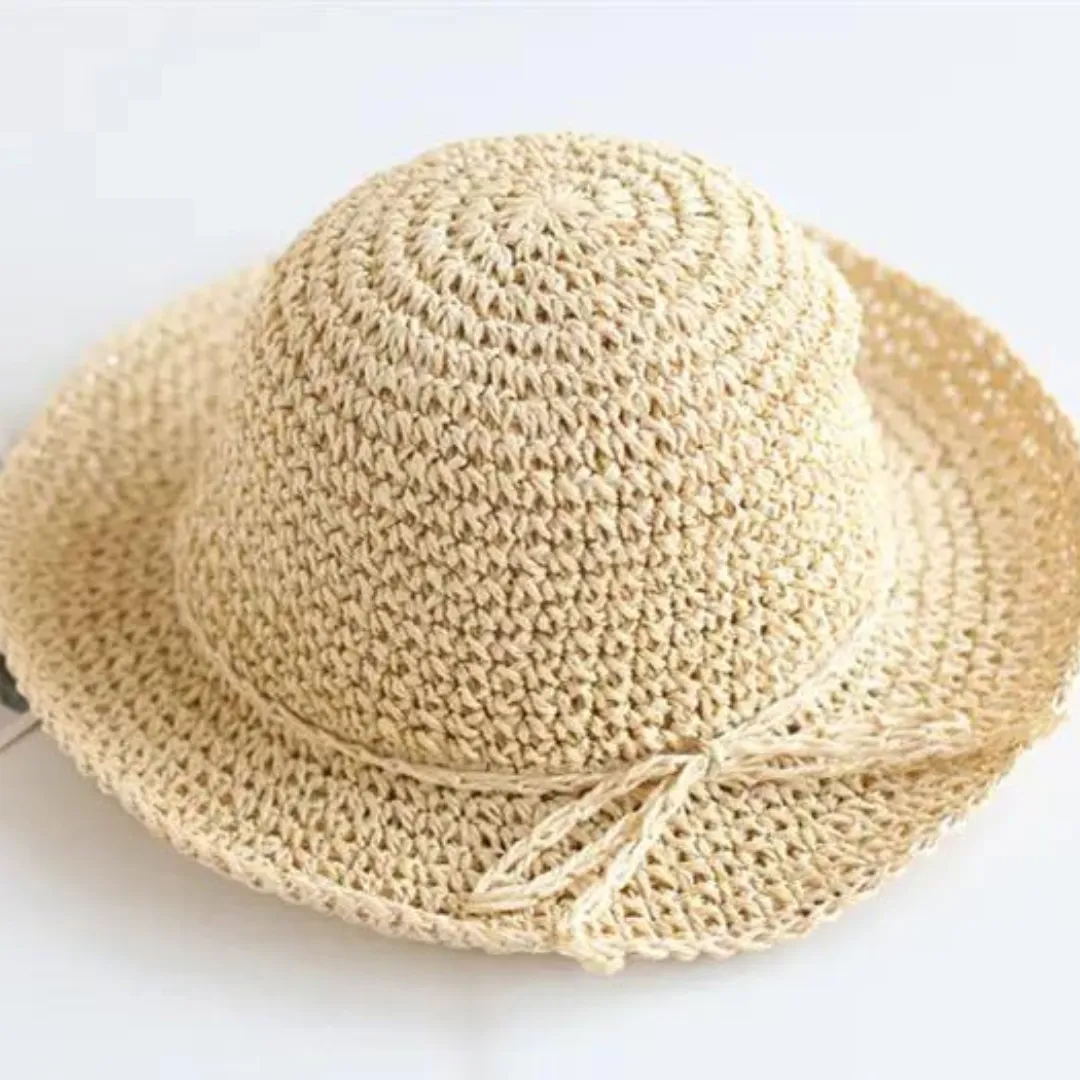 Chokore Summer Straw Bucket Hat (Beige)