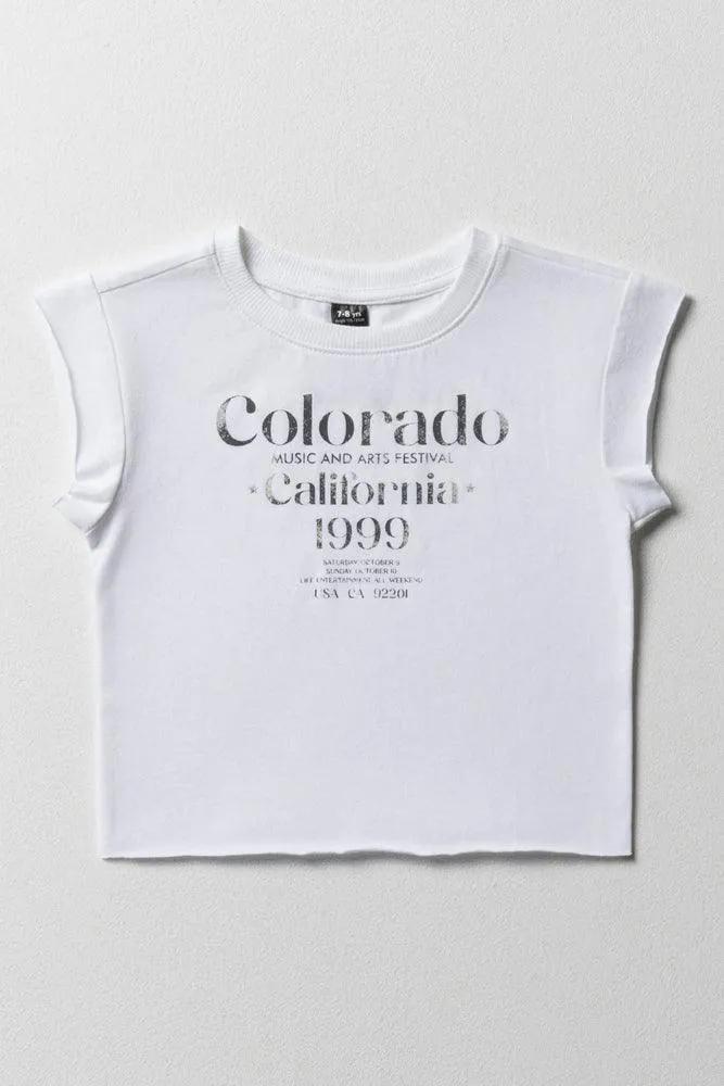 Colorado Fitted Baby T-Shirt White