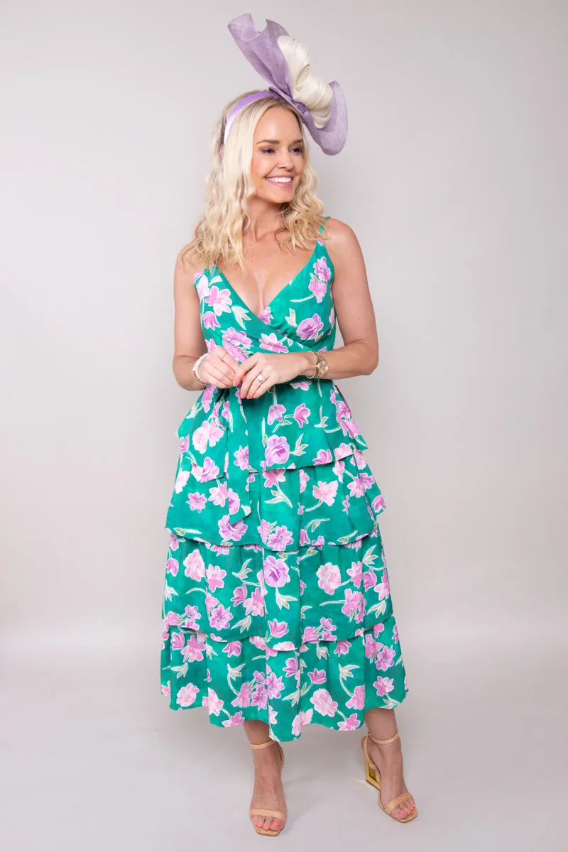 Divine Bloom Maxi Dress (Small)