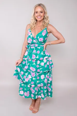 Divine Bloom Maxi Dress (Small)