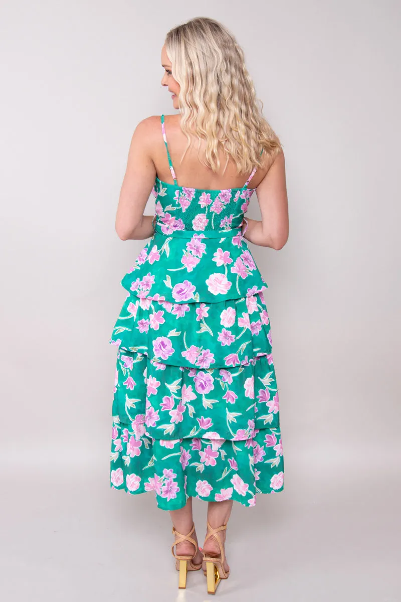 Divine Bloom Maxi Dress (Small)