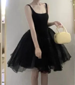 Elegant Black Tulle Short Prom Dress A Line Homecoming Dress J3453