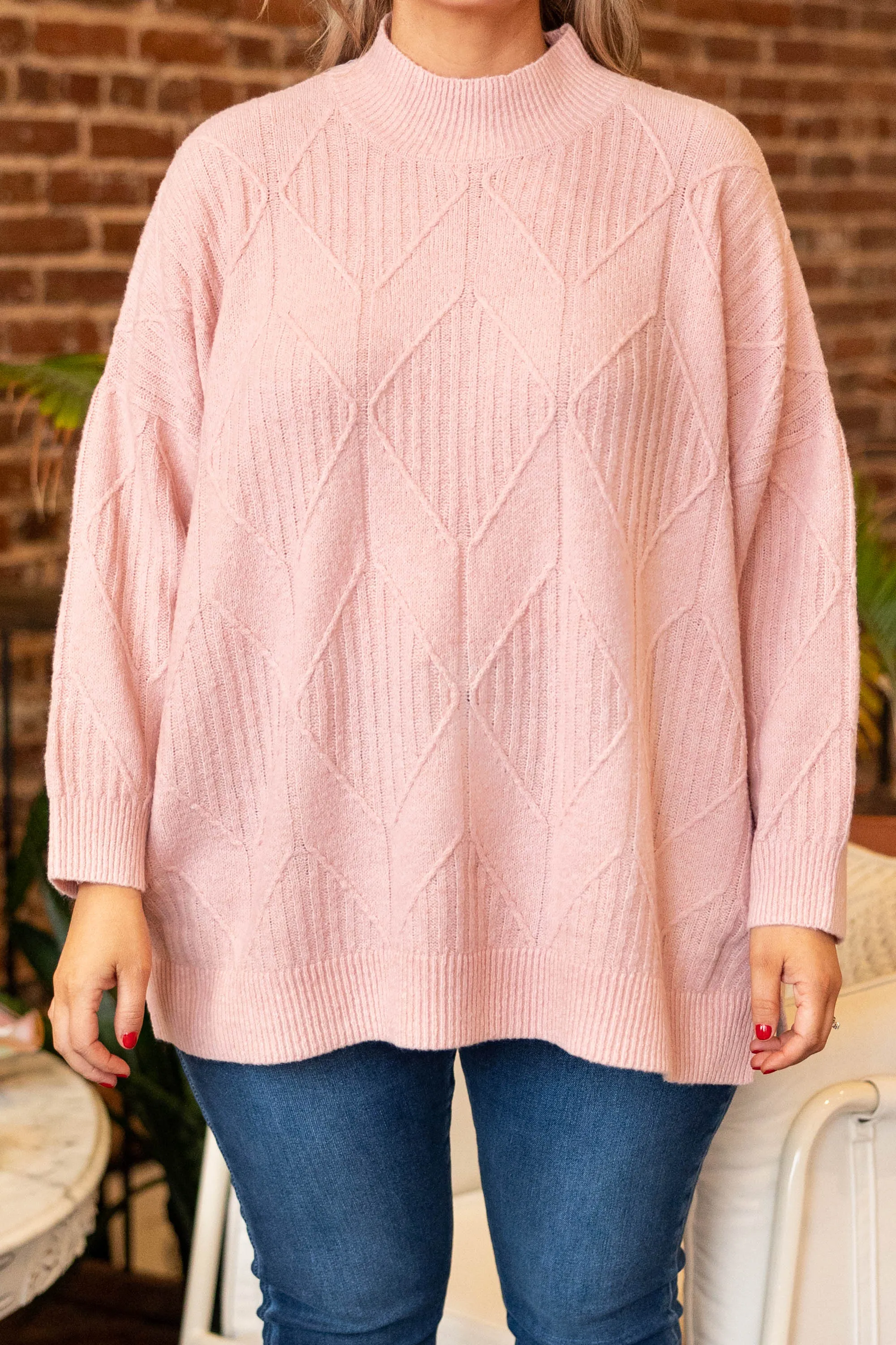 Enchanting Evenings Sweater, Blush