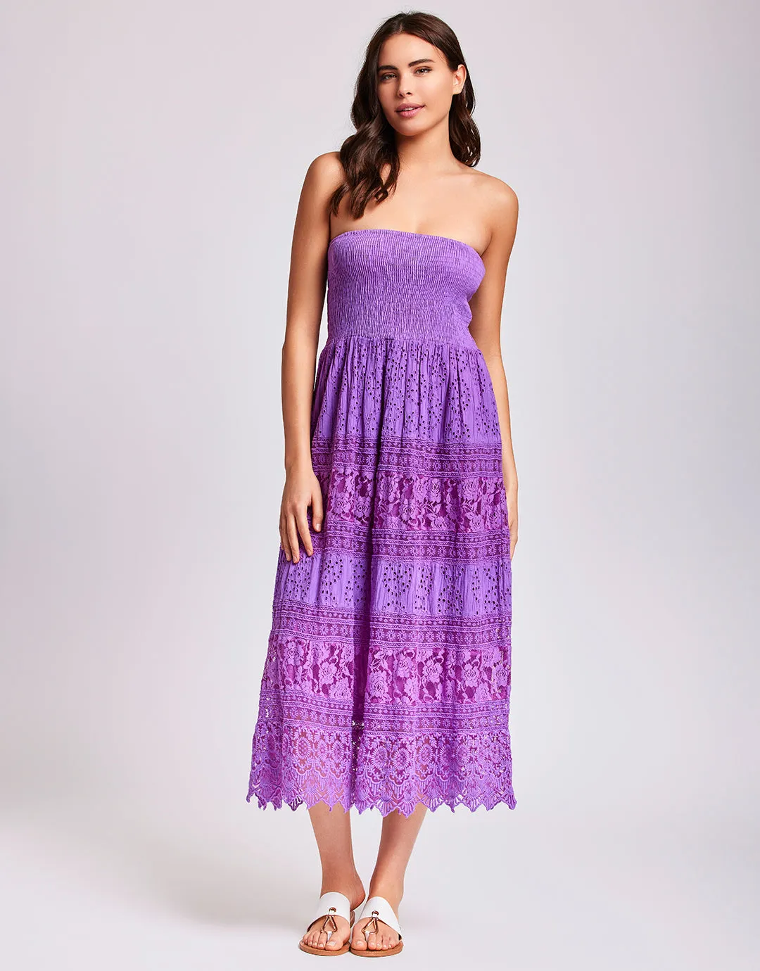 Gaia Bandeau Dress - Purple