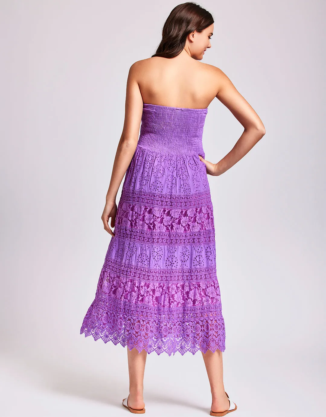 Gaia Bandeau Dress - Purple