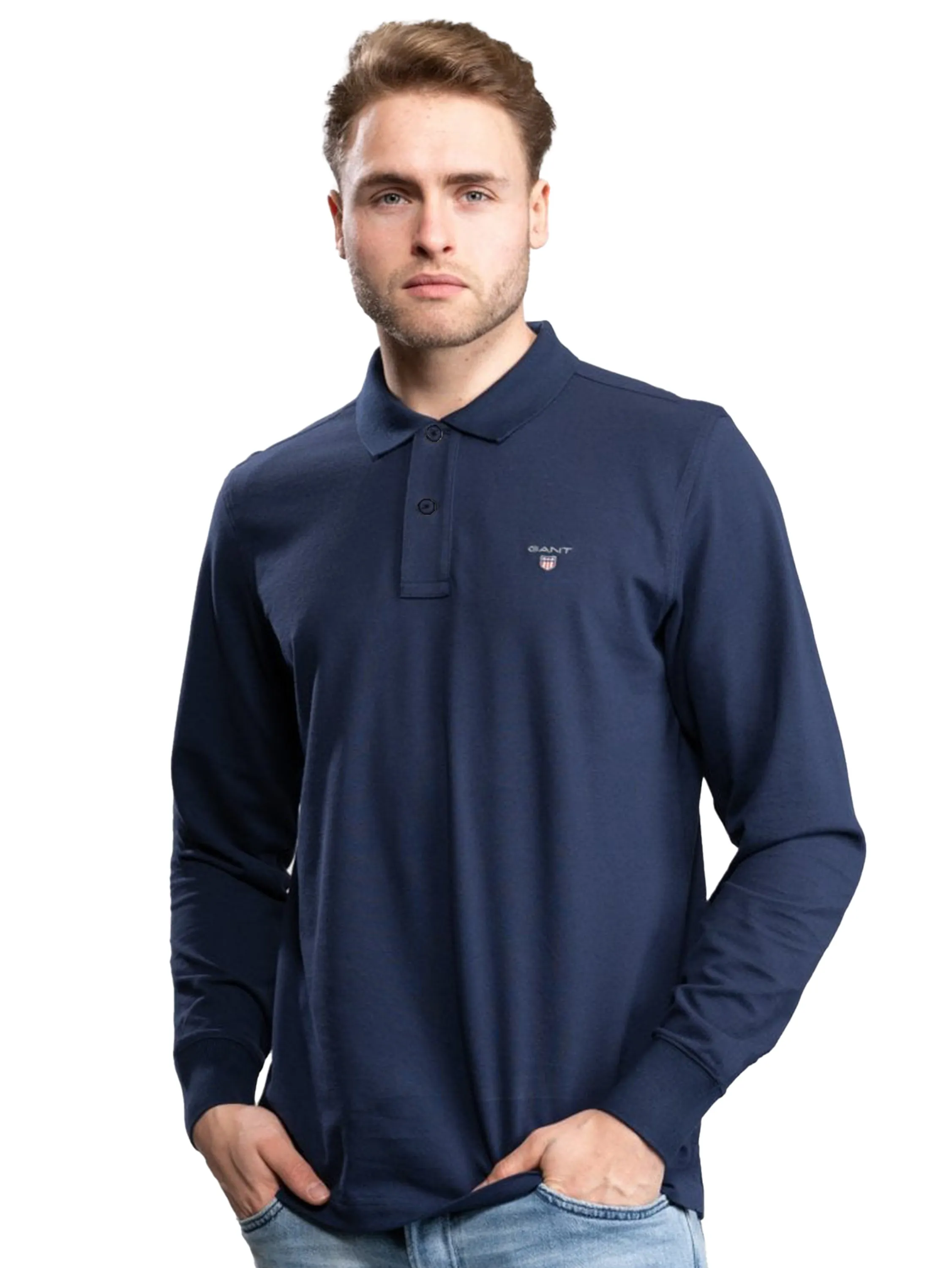 Gant | Mens Long Sleeve Polo Shirt