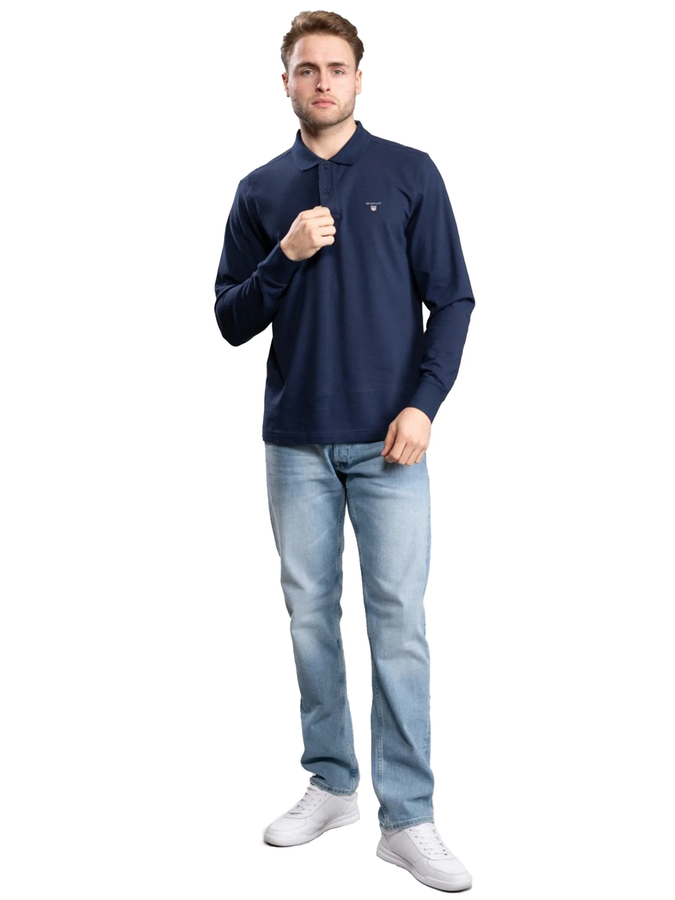 Gant | Mens Long Sleeve Polo Shirt