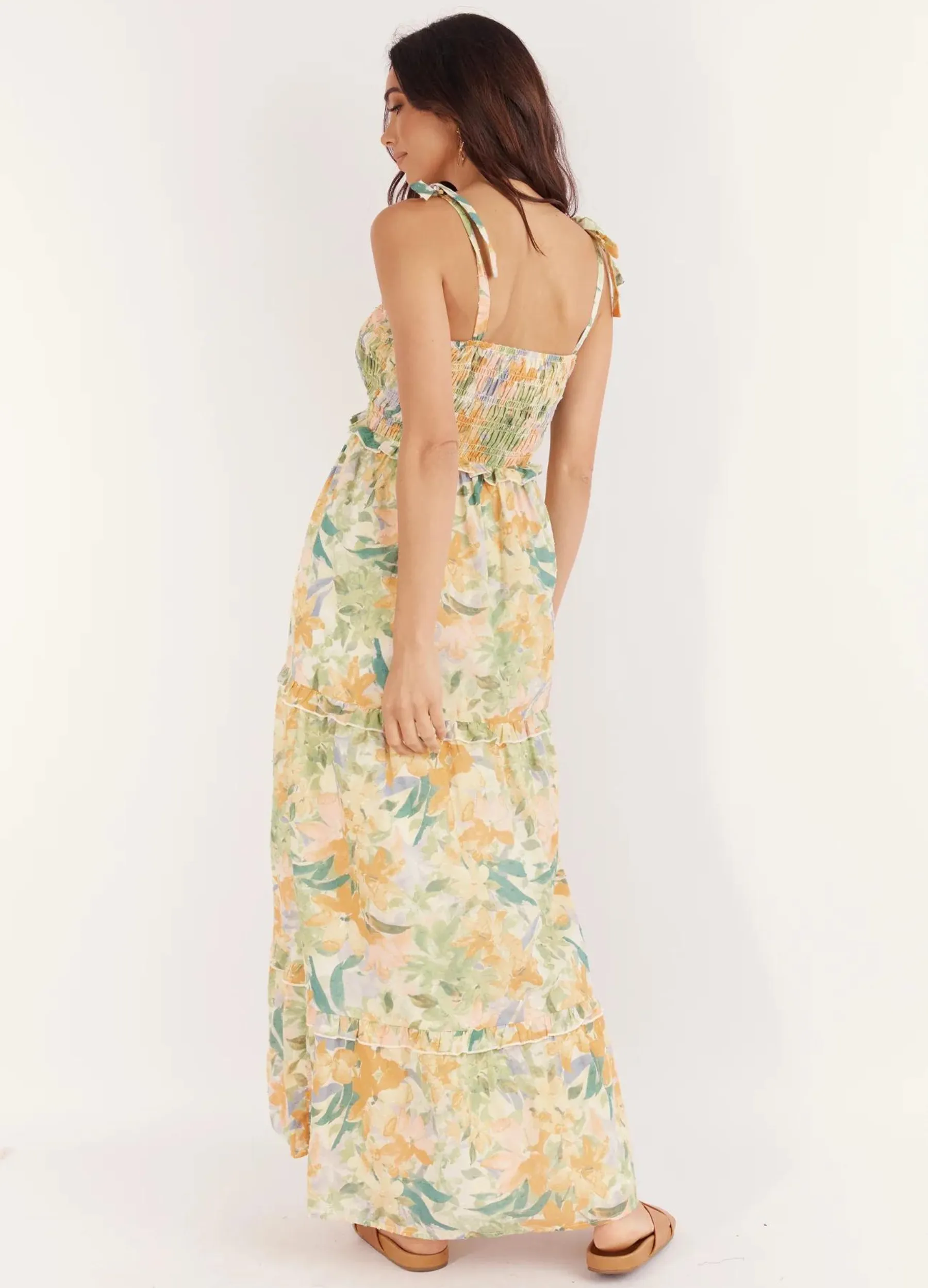 Girl and the Sun - Strappy Yelena Maxi Dress - Wildflower