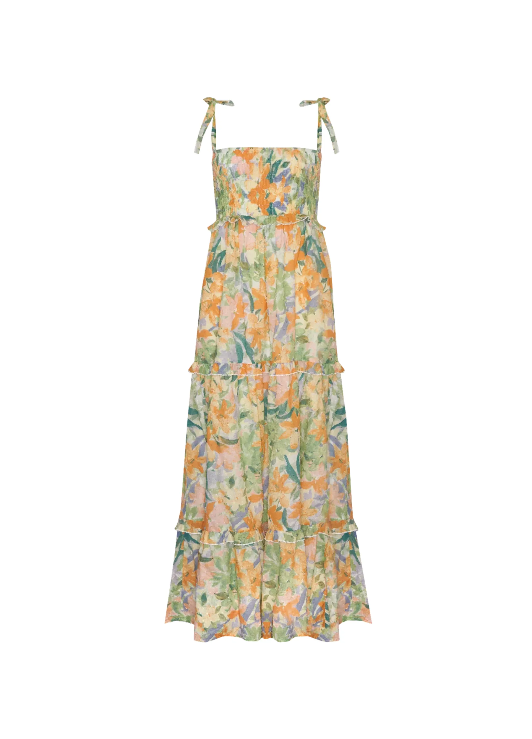 Girl and the Sun - Strappy Yelena Maxi Dress - Wildflower