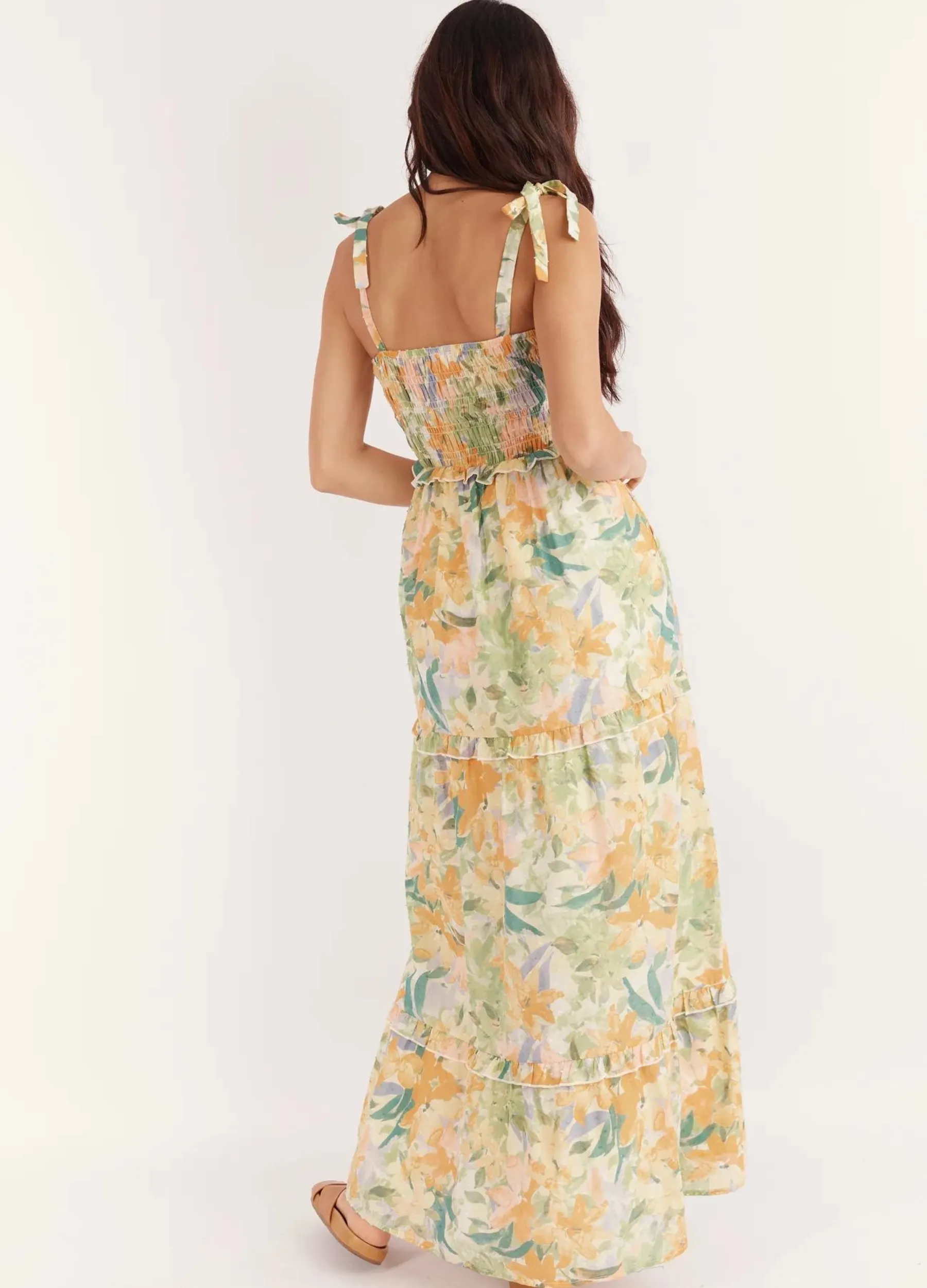 Girl and the Sun - Strappy Yelena Maxi Dress - Wildflower