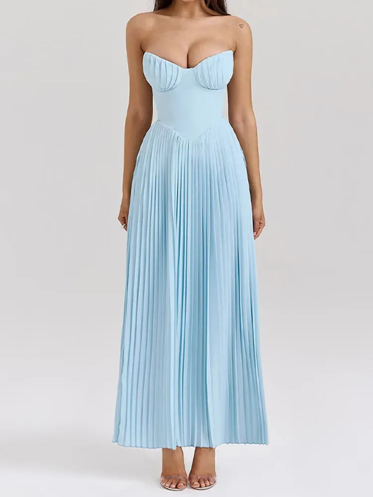 Hannah - Strapless maxi dress