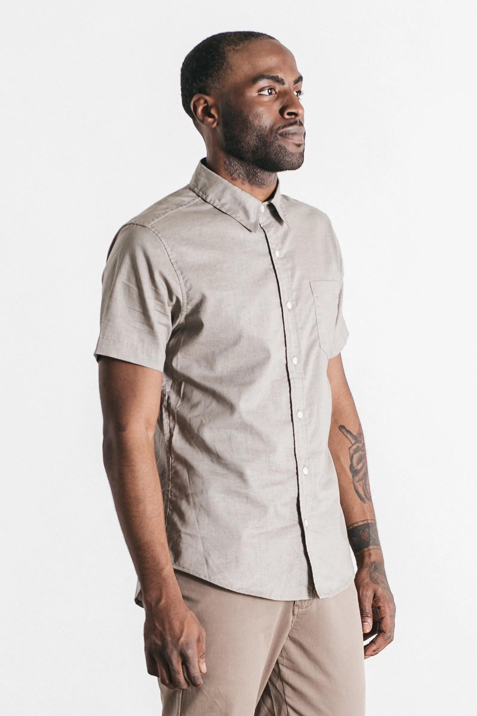 Harbor Slim Shirt / Grey