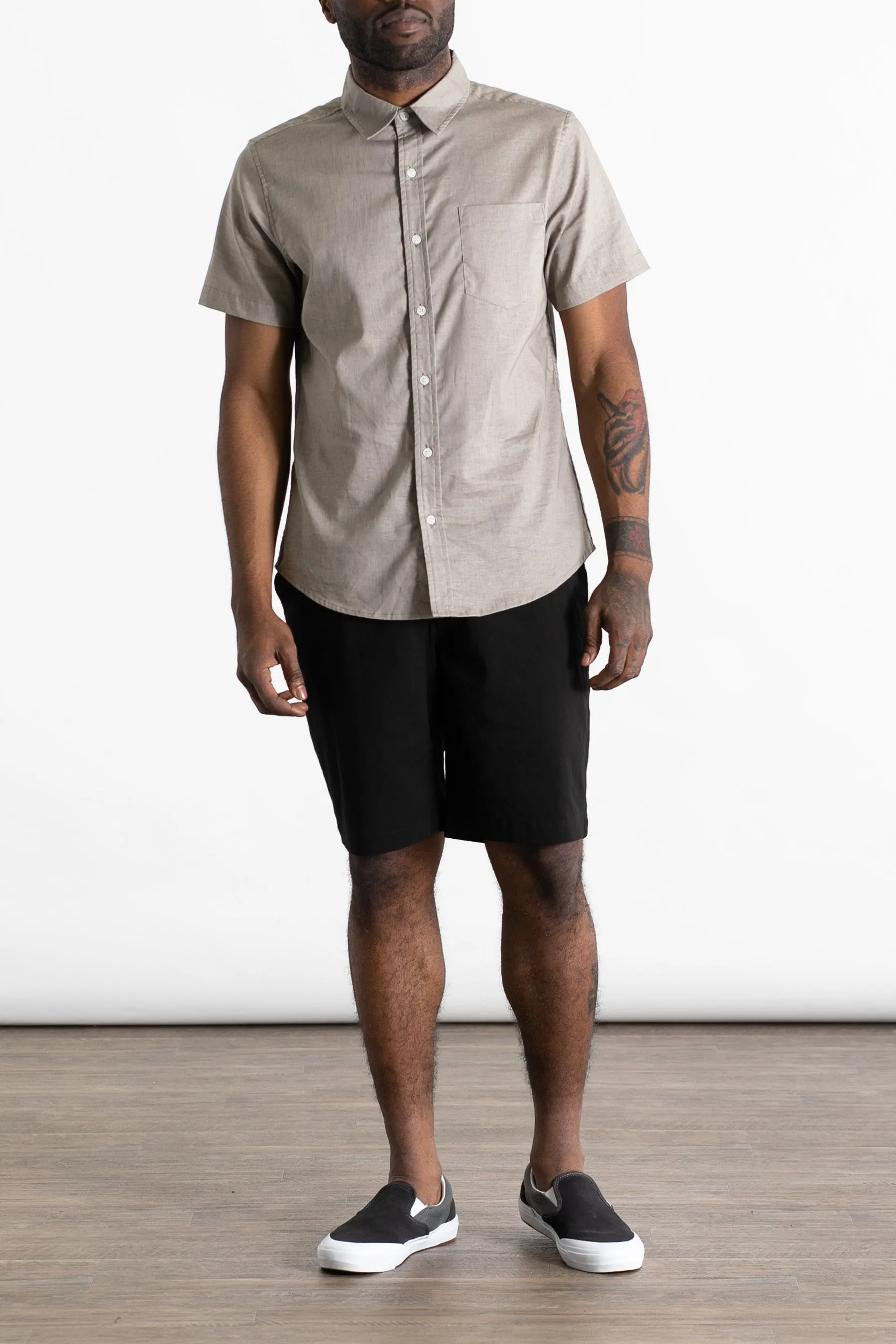 Harbor Slim Shirt / Grey