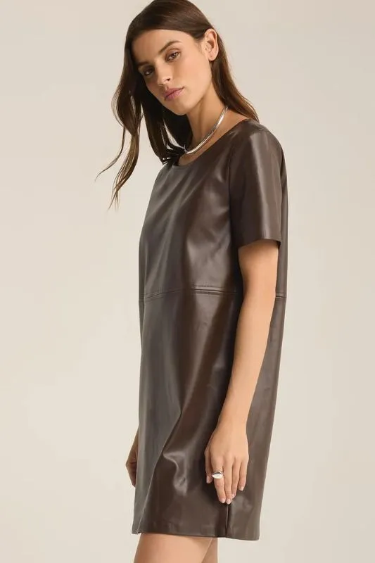 London Faux Leather Dress