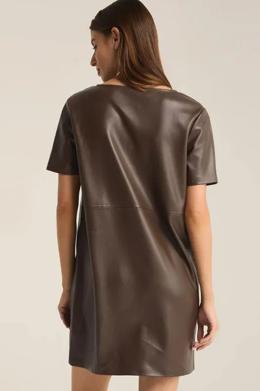 London Faux Leather Dress