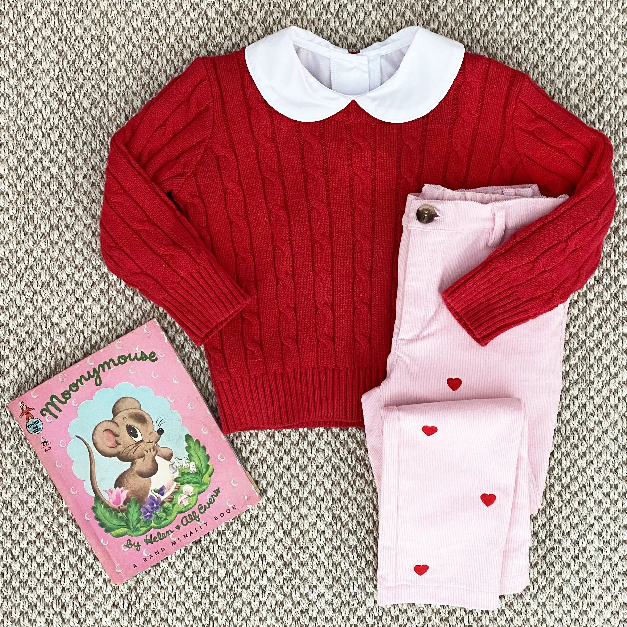 Maude's Peter Pan Collar Shirt & Onesie (Long Sleeve Woven) - Worth Avenue White