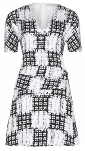 Monochrome Silk Dress