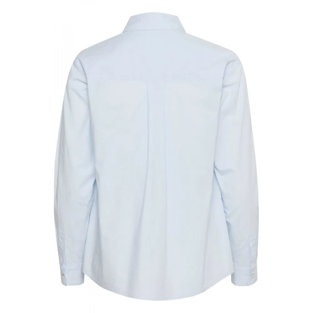 PART TWO MAYE PLEIN AIR PALE BLUE SEQUIN SHIRT