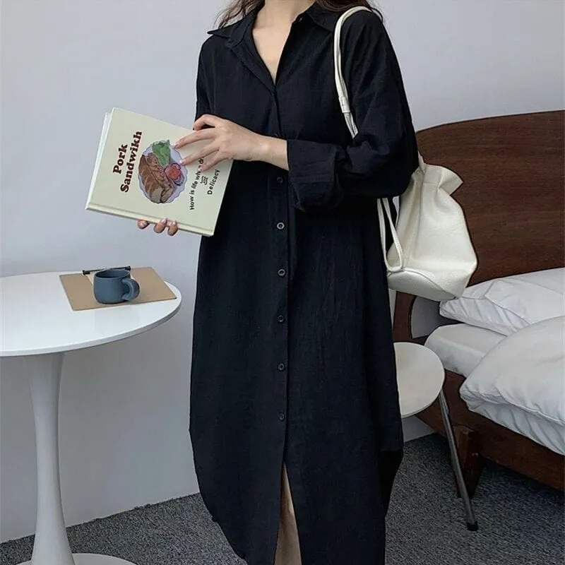 Plus Size Loose Shirt Dress