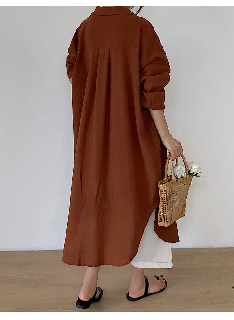 Plus Size Loose Shirt Dress