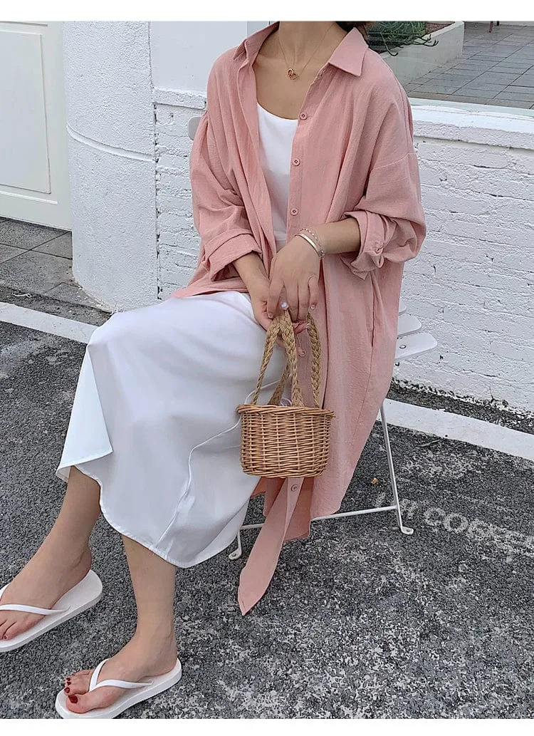 Plus Size Loose Shirt Dress