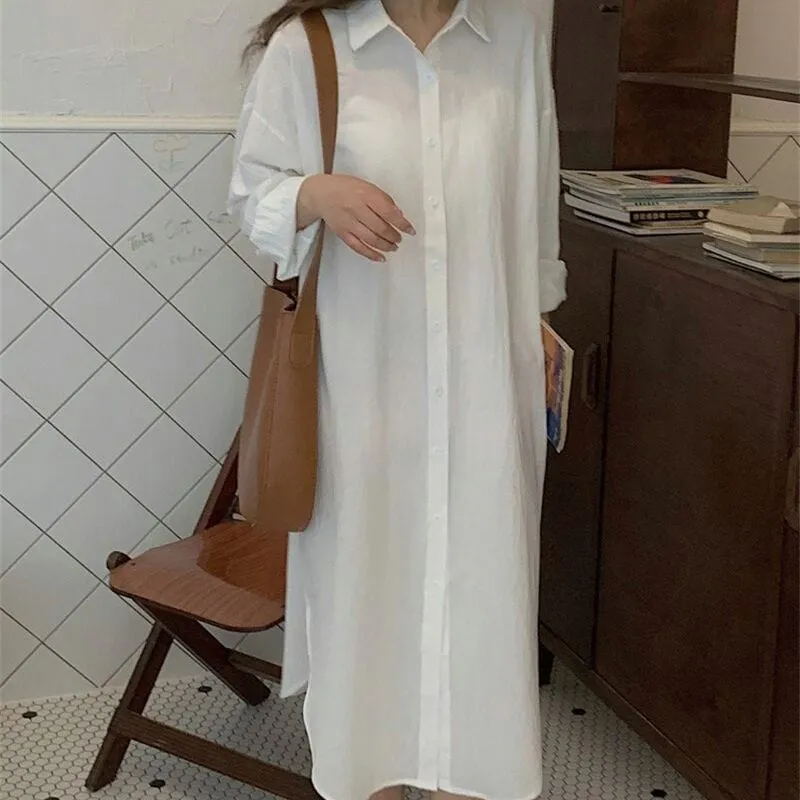 Plus Size Loose Shirt Dress