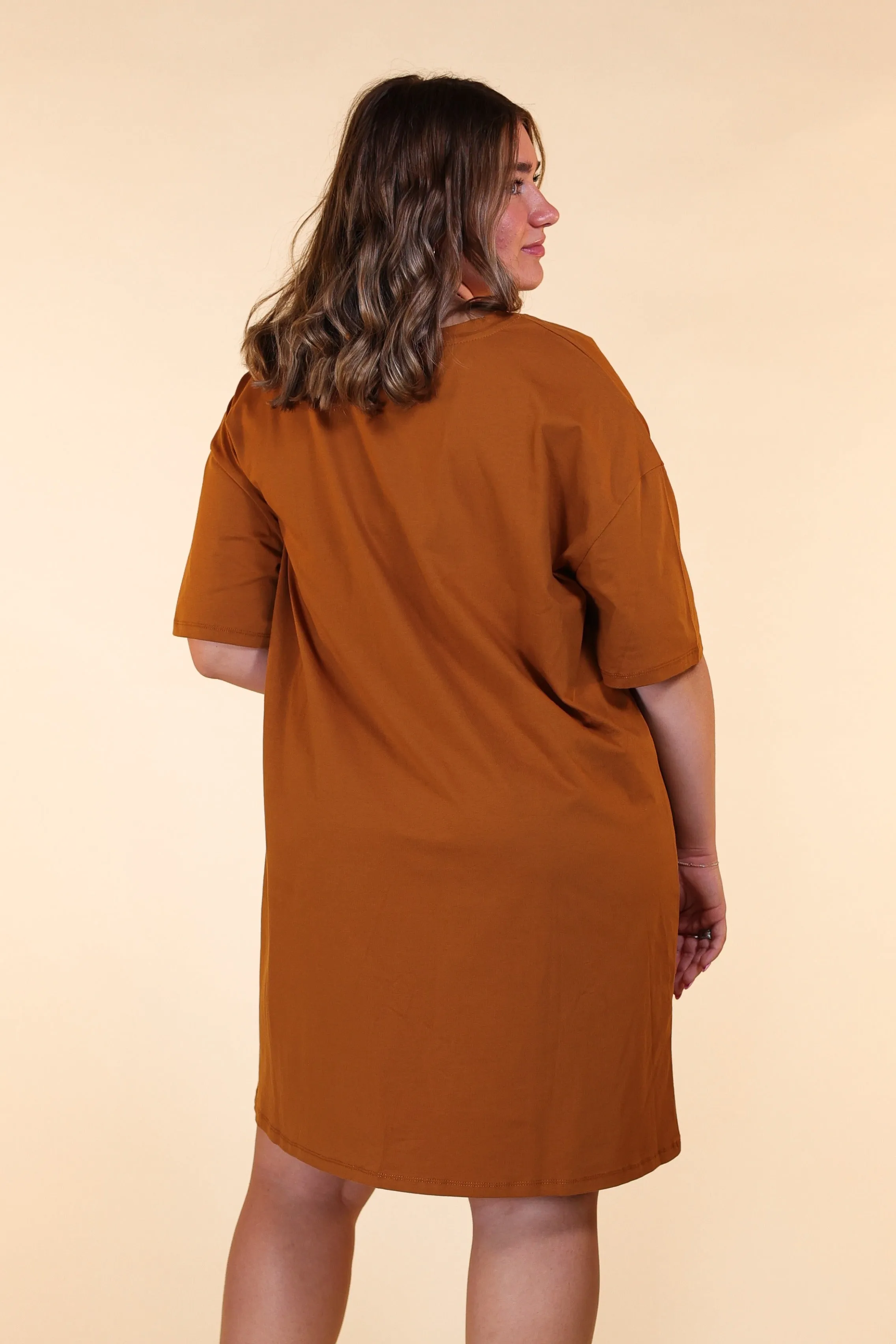 Rust T-shirt Dress