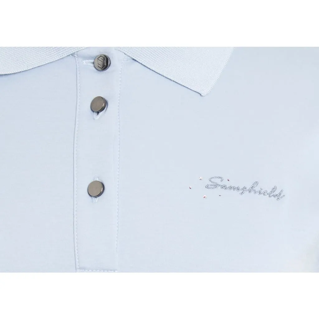 Samshield Ladies Polo Shirt Margot Script Light Blue