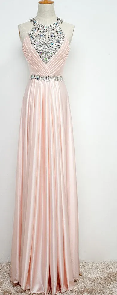 Satin Formal Prom Party Gown at Bling Brides Bouquet Online Bridal Store