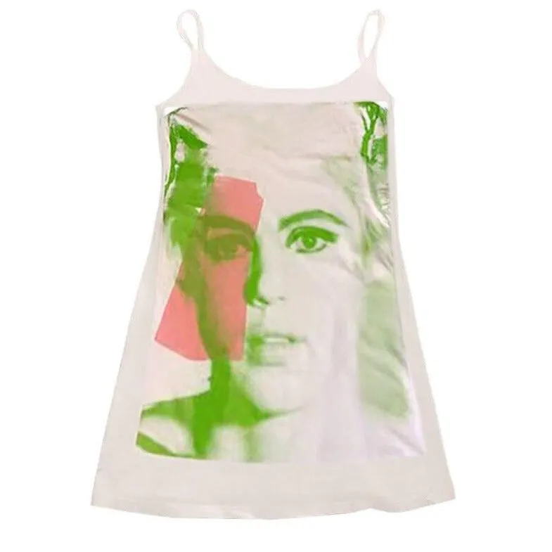 Sleeveless Dress With Face Print