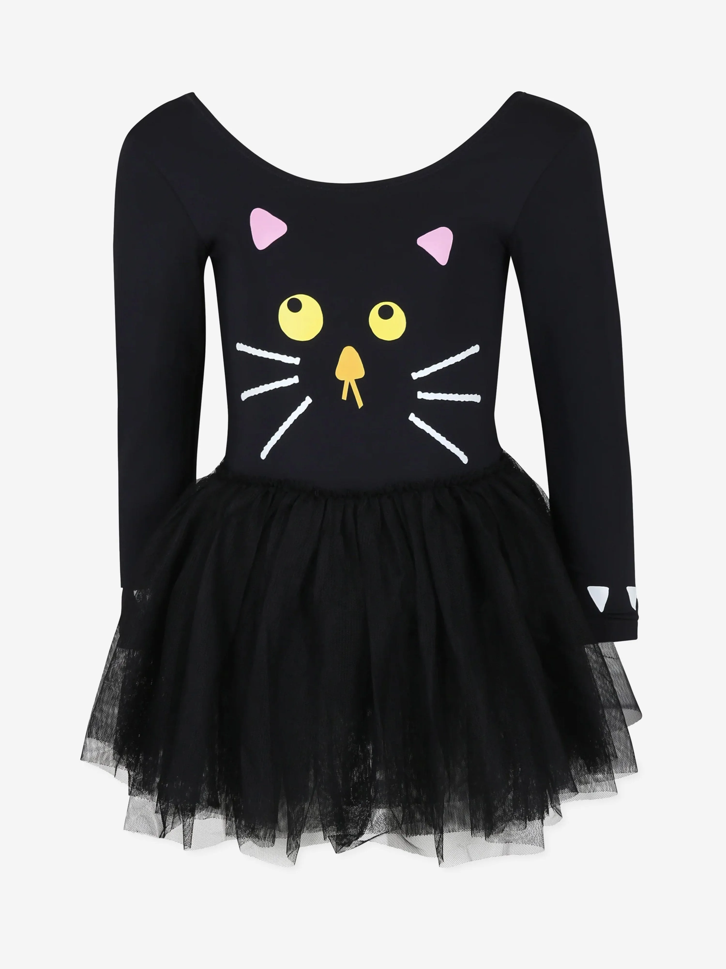 Stella McCartney Girls Cat Dress in Black