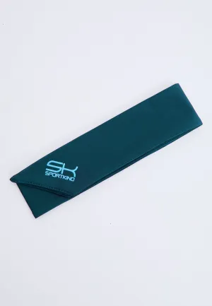 Tennis headband / sweatband, petrol green