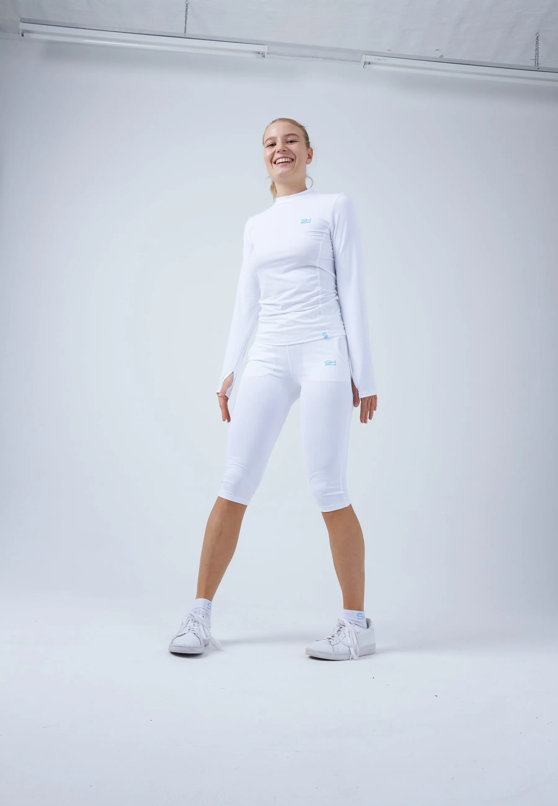 Tennis Longsleeve Shirt High-Neck, white