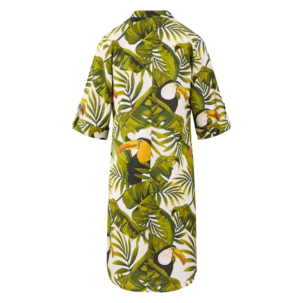 Toucan Deb Front Pocket Shirt Dress