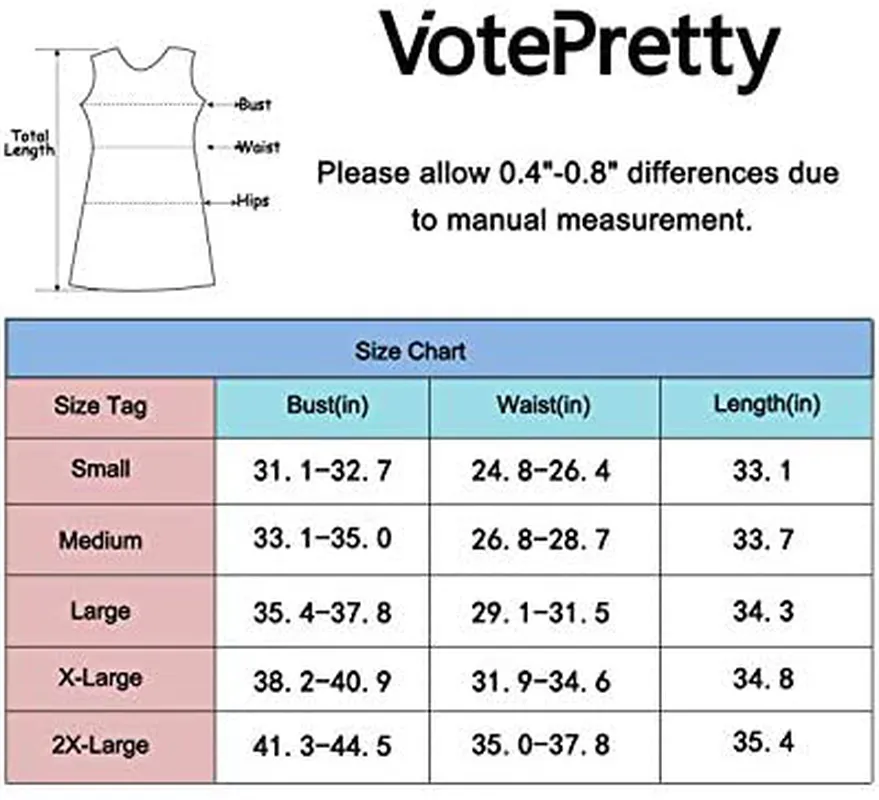 VOTEPRETTY Women's V-Neck Spaghetti Strap Dress Summer Casual Swing Sundress with Pockets